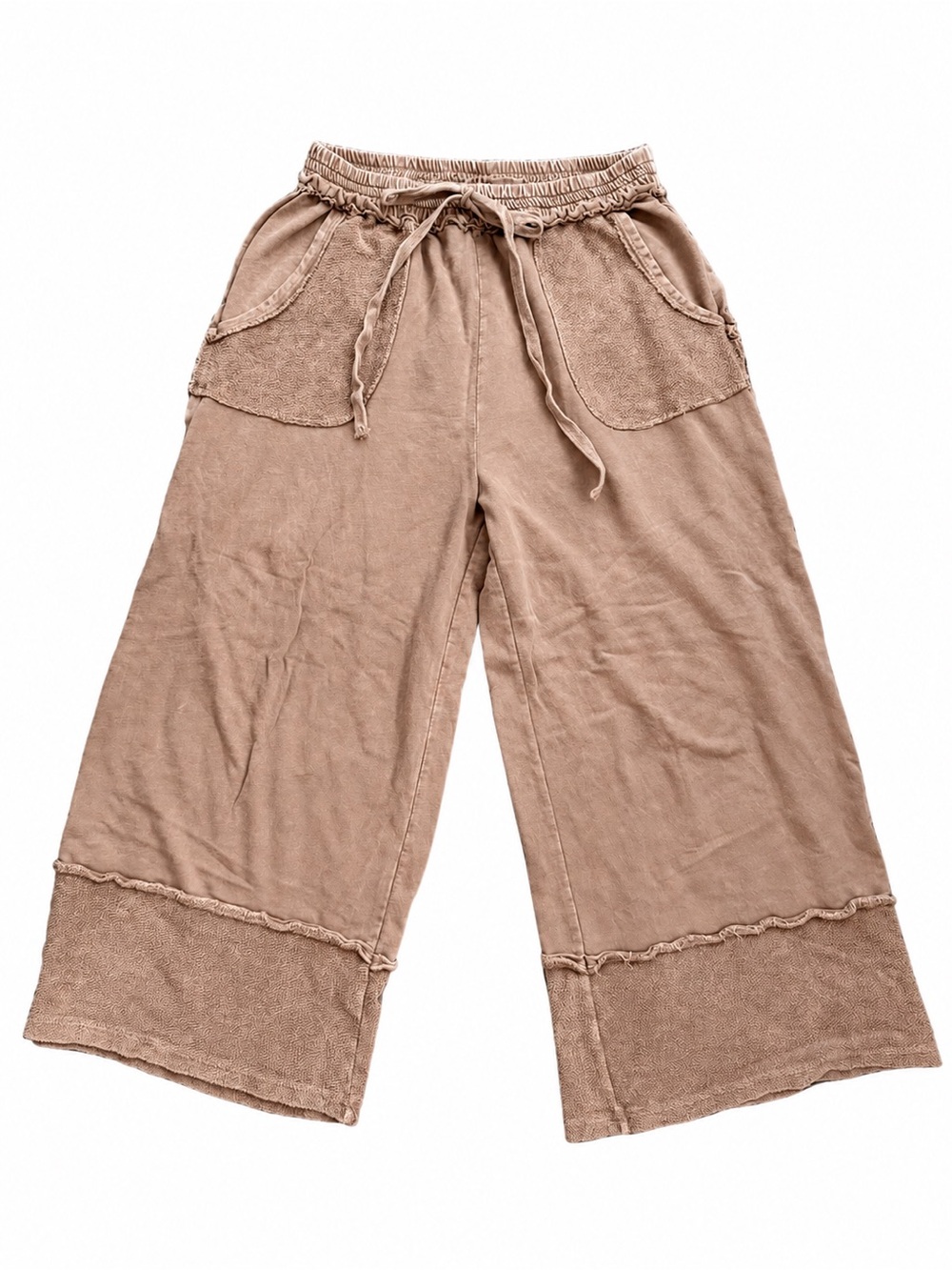 j.HER Brown Cropped Pants